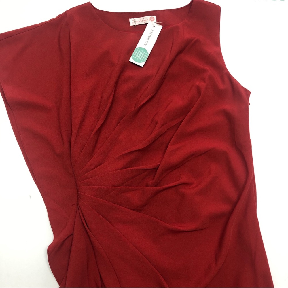 DAHLYA Leora Rust Shift Dress Stitch Fix Sz M